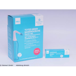 Produktbild von DERMASEL T. Nasendusche Set + Totes Meer Nasensalbe