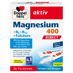 Produktbild von DOPPELHERZ Magnesium+B Vitamine DIRECT Pellets
