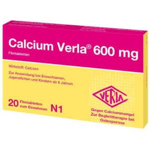 Produktbild von CALCIUM VERLA 600 mg Filmtabletten