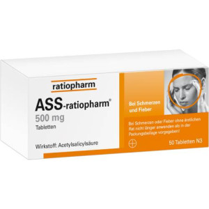 Produktbild von ASS-ratiopharm 500 mg Tabletten