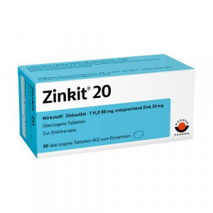 ZINKIT 20 &uuml;berzogene Tabletten