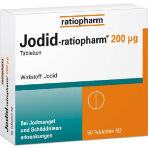 Produktbild von JODID-ratiopharm 200 &mu;g Tabletten