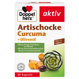 Produktbild von DOPPELHERZ Artischocke Curcuma+Oliven&ouml;l Kapseln