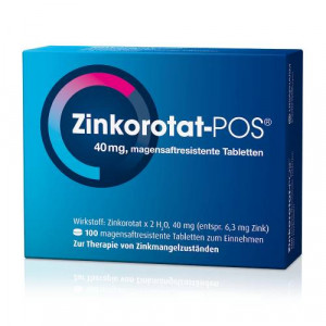 Produktbild von ZINKOROTAT POS magensaftresistente Tabletten