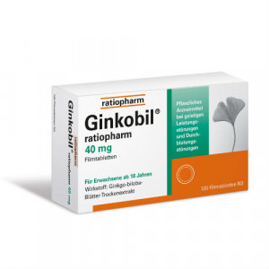 Produktbild von GINKOBIL-ratiopharm 40 mg Filmtabletten