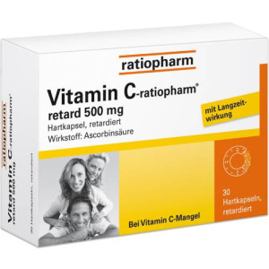 Produktbild von VITAMIN C-RATIOPHARM retard 500 mg Kapseln