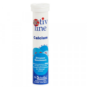 Produktbild von ACTIVLINE Calcium Zitrone Brausetabletten