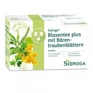 Produktbild von SIDROGA Blasentee plus mit B&auml;rentraubenbl&auml;ttern