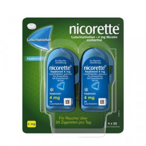 Produktbild von NICORETTE freshmint 4 mg Lutschtabletten gepresst