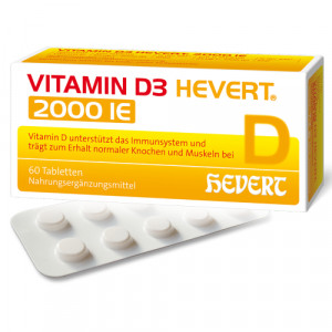 Produktbild von VITAMIN D3 HEVERT 2000 I.E. Tabletten