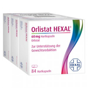 Produktbild von ORLISTAT HEXAL 60 mg Hartkapseln
