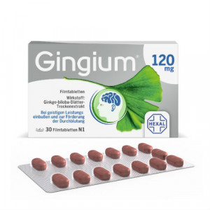 Produktbild von GINGIUM 120 mg Filmtabletten