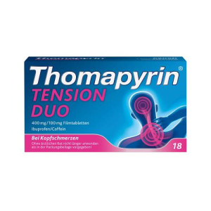 Produktbild von THOMAPYRIN TENSION DUO 400 mg/100 mg Filmtabletten