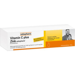 Produktbild von VITAMIN C PLUS Zink-ratiopharm Brausetabletten