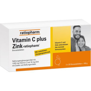 Produktbild von VITAMIN C PLUS Zink-ratiopharm Brausetabletten