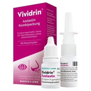 Produktbild von VIVIDRIN Azelastin Kombi.0,5 mg/ml ATR+1 mg/ml NAS