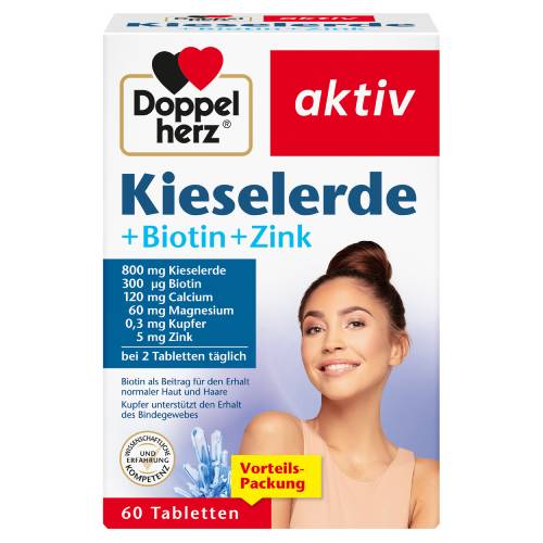 DOPPELHERZ Kieselerde+Biotin+Zink Tabletten