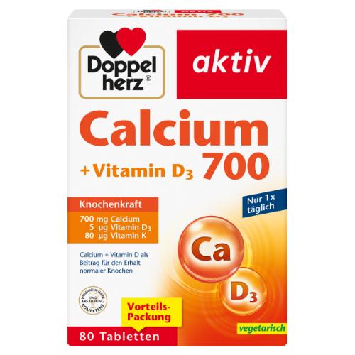 DOPPELHERZ Calcium 700+Vitamin D3 Tabletten