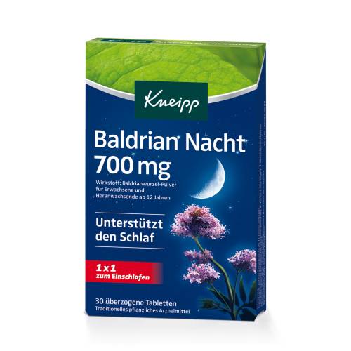KNEIPP Baldrian Nacht 700 mg überzogene Tab.