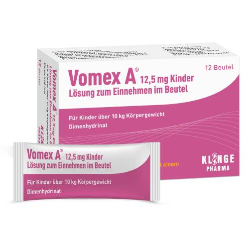 VOMEX A 12,5 mg Kinder Lsg.z.Einnehmen im Beutel