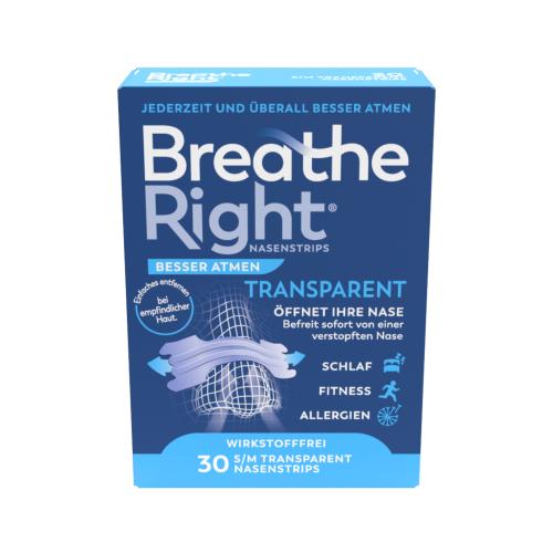 BESSER Atmen Breathe Right Nasenpfl.normal transp.