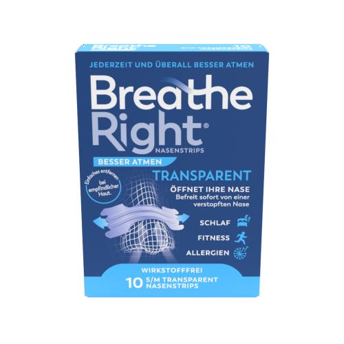 BESSER Atmen Breathe Right Nasenpfl.normal transp.